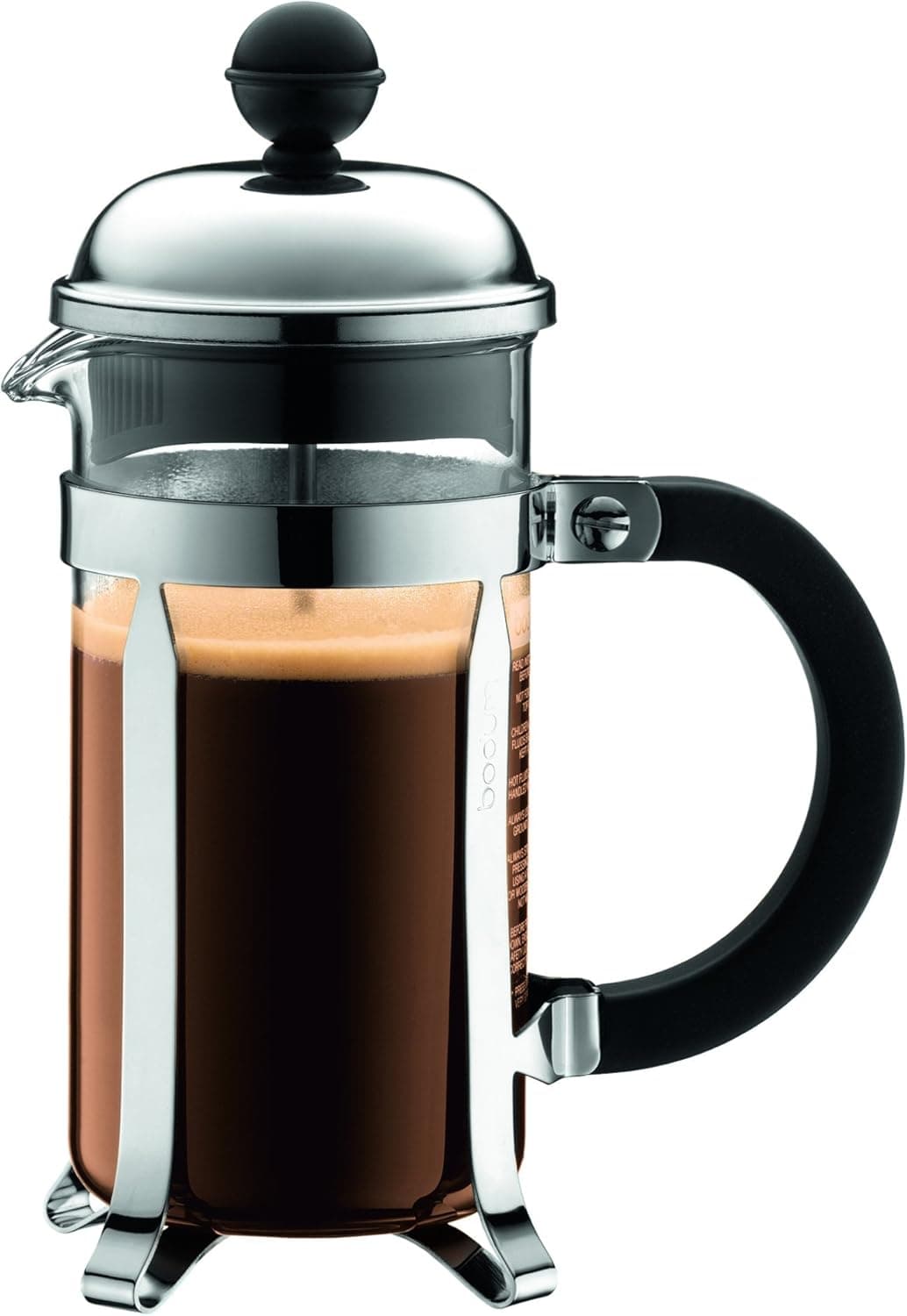 Bodum 12oz Chambord French Press, Polished Stainless Steel