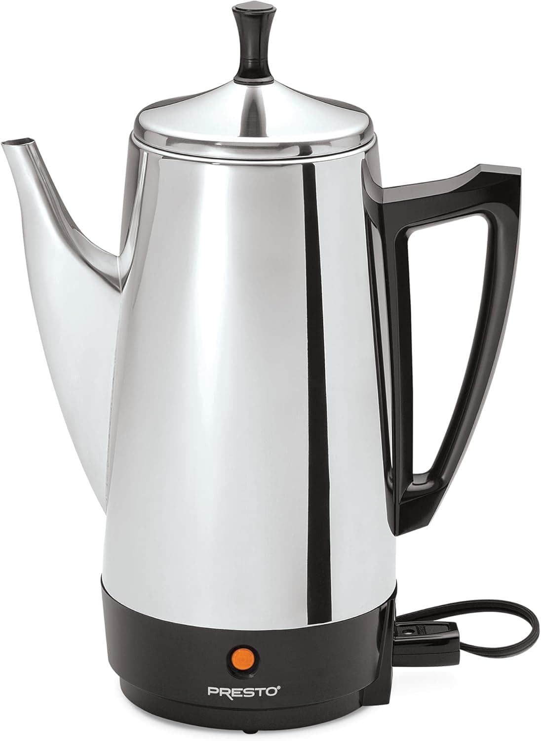 Presto 02811 Stainless Steel Electric Coffee Percolator, 12-Cups