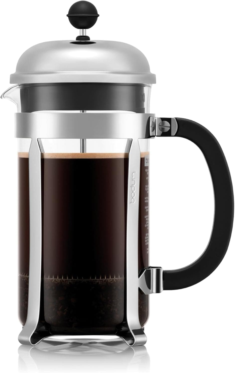 Bodum 34oz Chambord French Press, Polished Stainless Steel