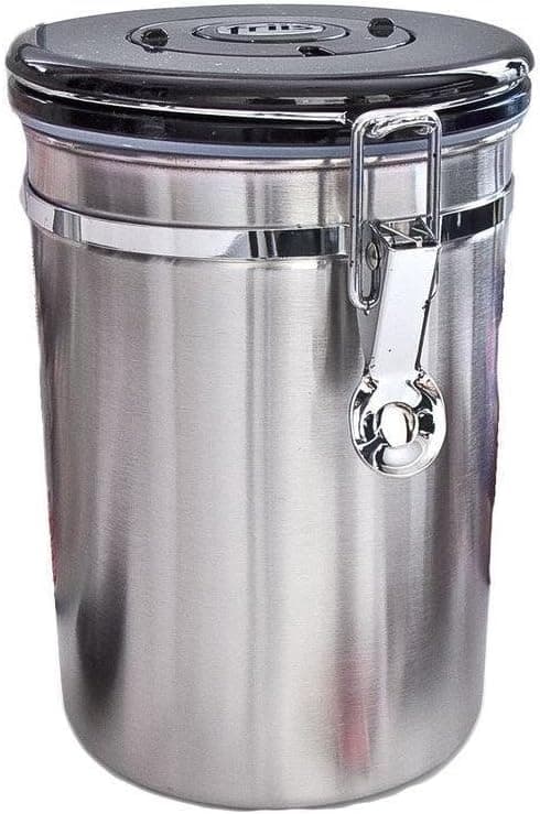 Friis Stainless Steel Coffee Vault, Airtight Container, 16-Ounce