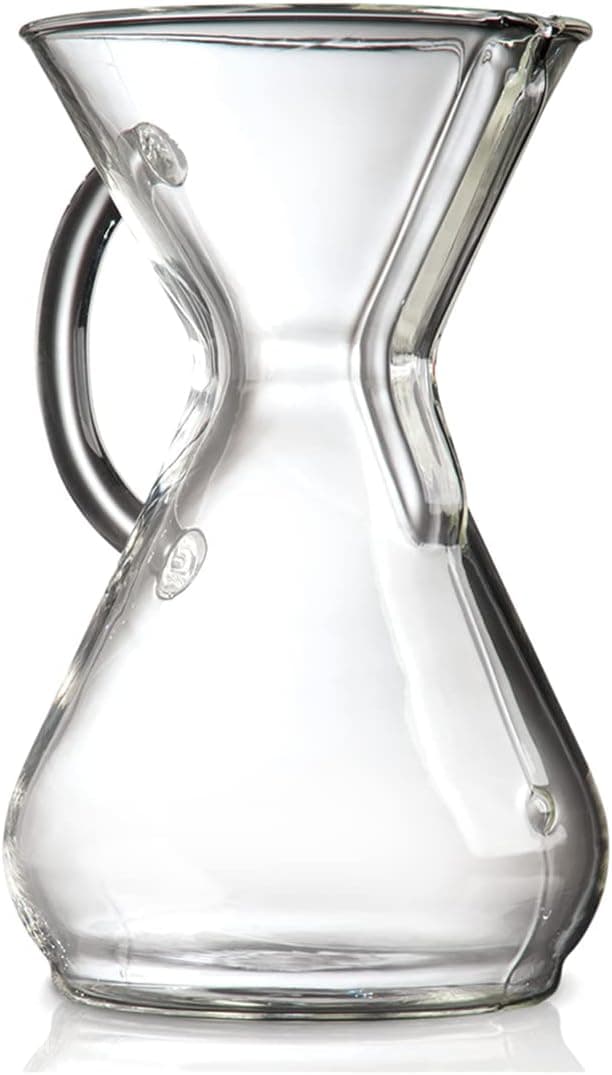 Chemex Pour-Over Glass Coffeemaker, Glass Handle Series, 8-Cup