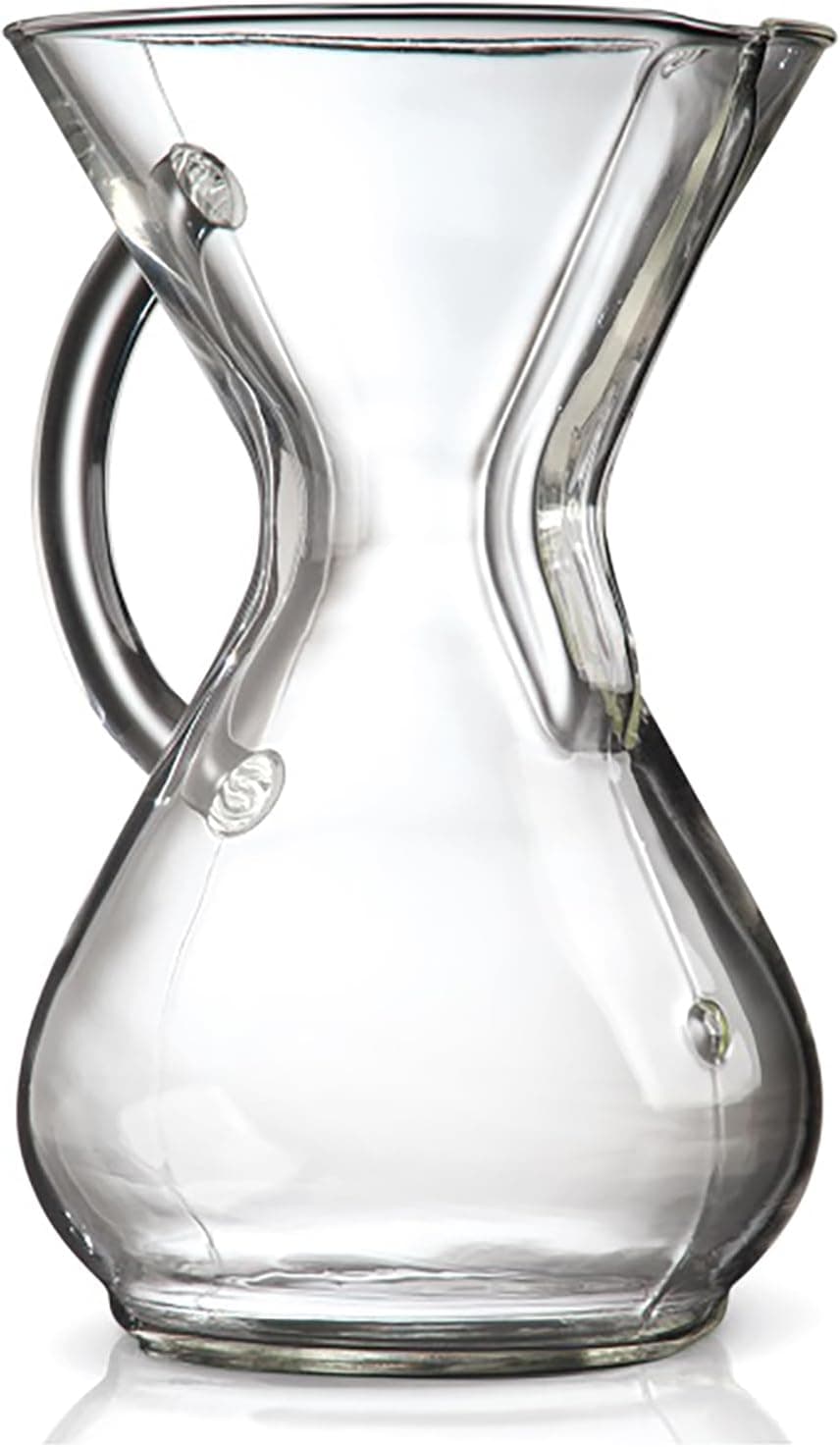 Chemex Pour-Over Glass Coffeemaker, Glass Handle Series, 6-Cup