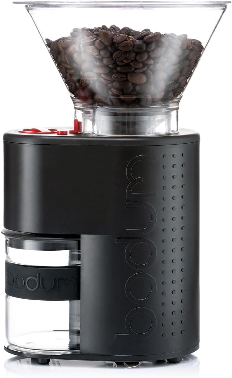 Bodum Bistro Electric Conical Burr Grinder, 12 Settings (Black)