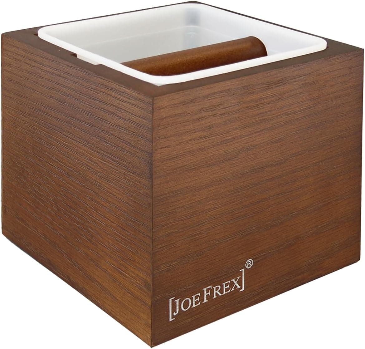 JOEFREX Wooden Knock Box for Espresso Coffee Grounds