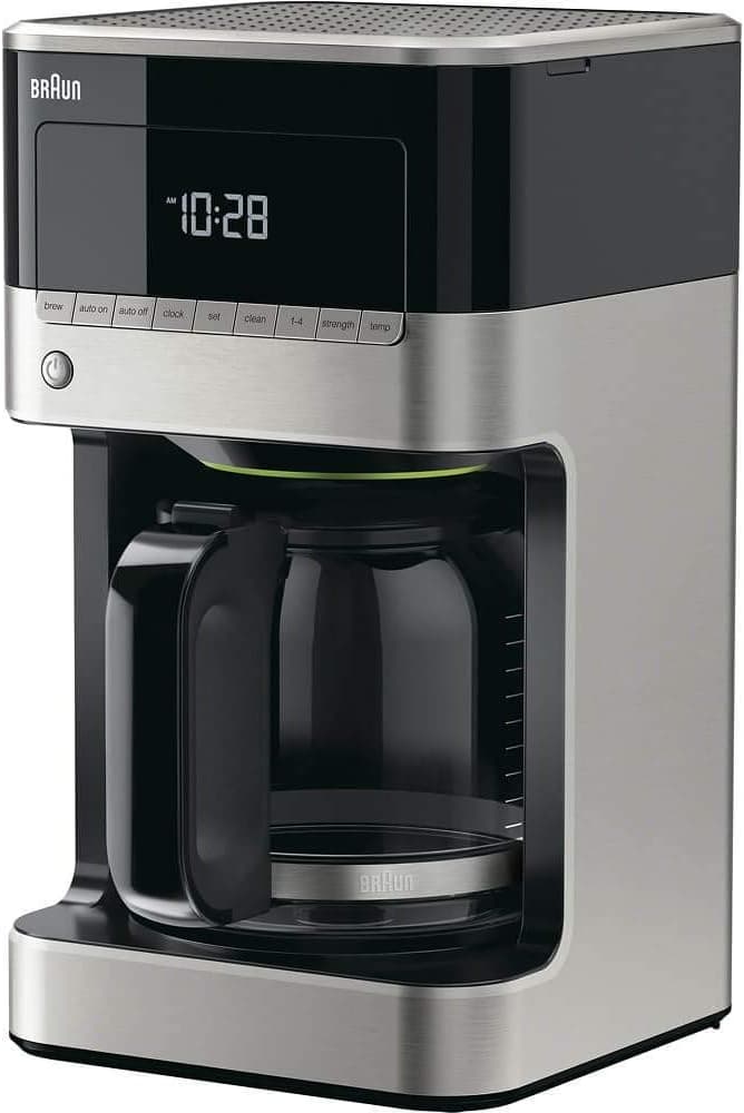 Braun BrewSense 12-Cup Drip Coffee Maker, Stainless Steel