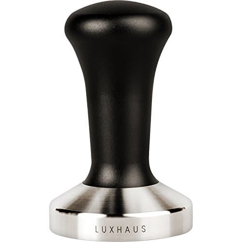 LuxHaus 58mm Espresso Tamper - LuxHaus Premium Barista Coffee Tamper - 100% Flat Stainless Steel Base