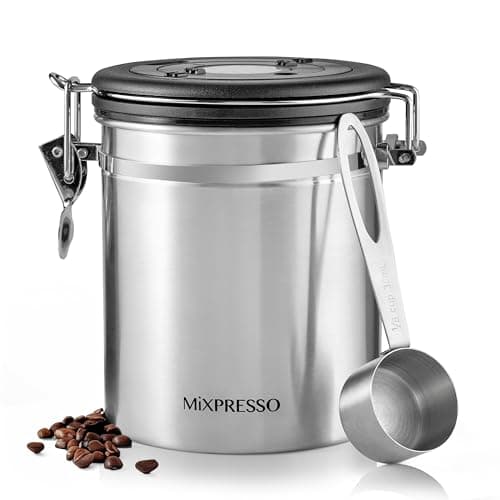 Mixpresso Coffee Canister, Airtight Coffee Bean Storage Container 16oz