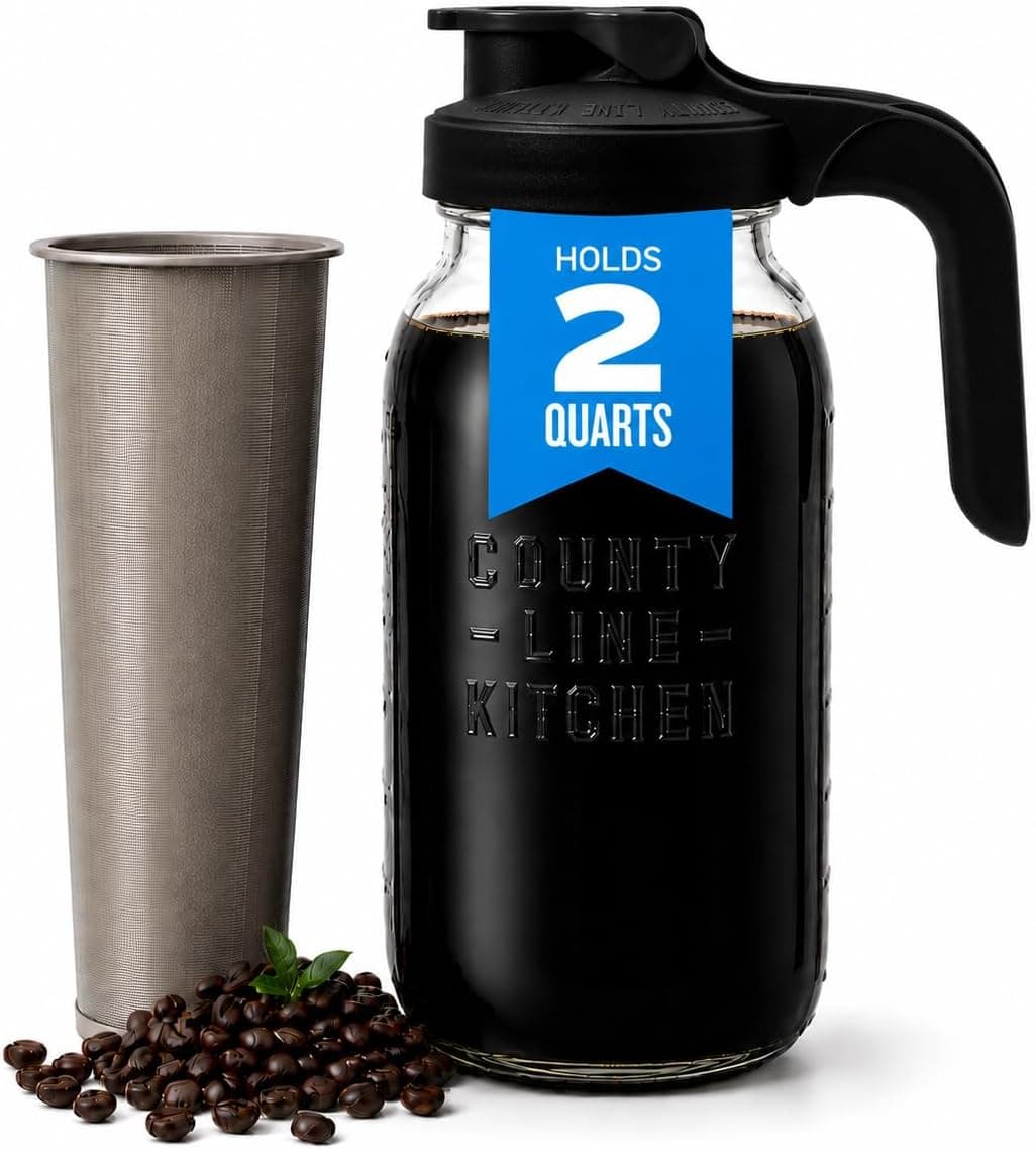 County Line Kitchen 64oz Glass Cold Brew Coffee Maker