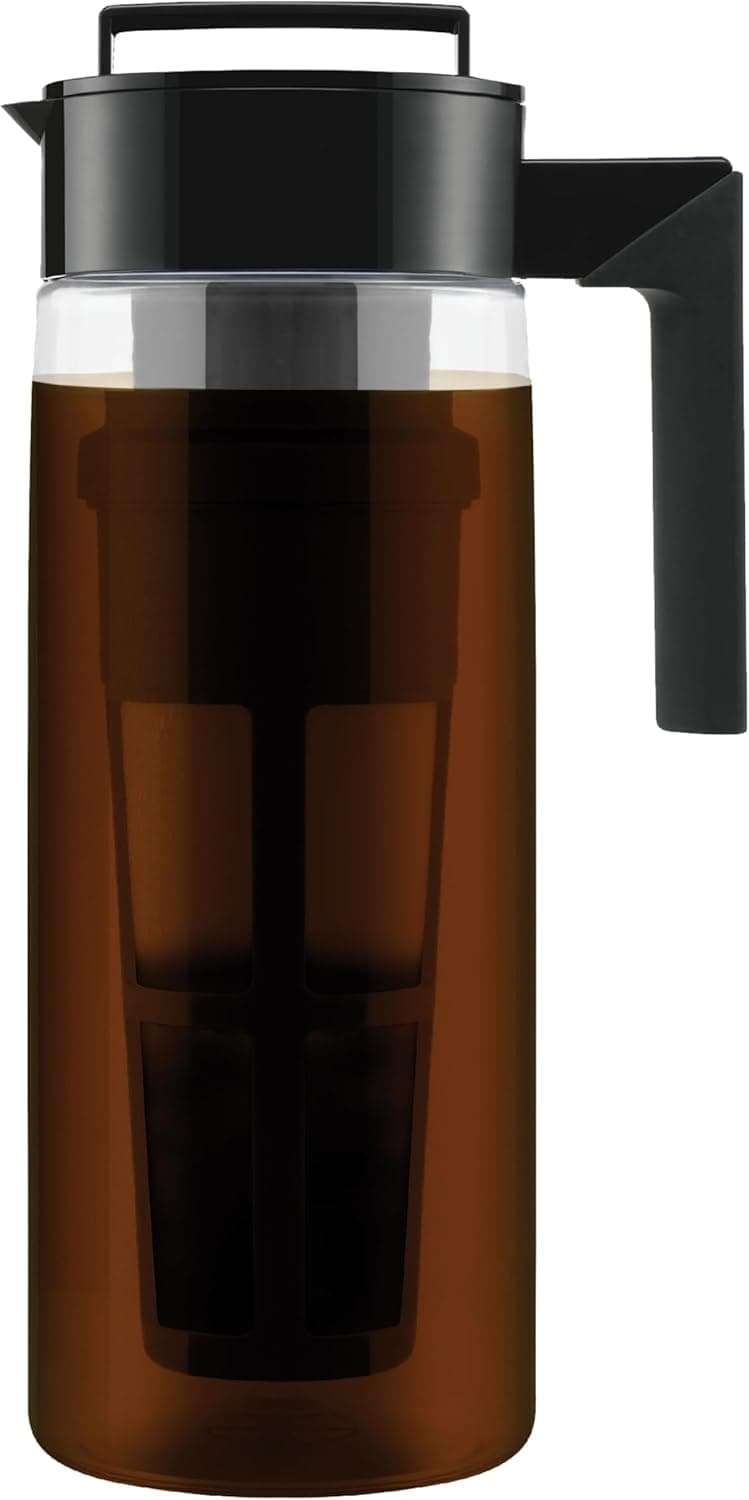 Takeya Deluxe Cold Brew Coffee Maker, 2 Quart, Black