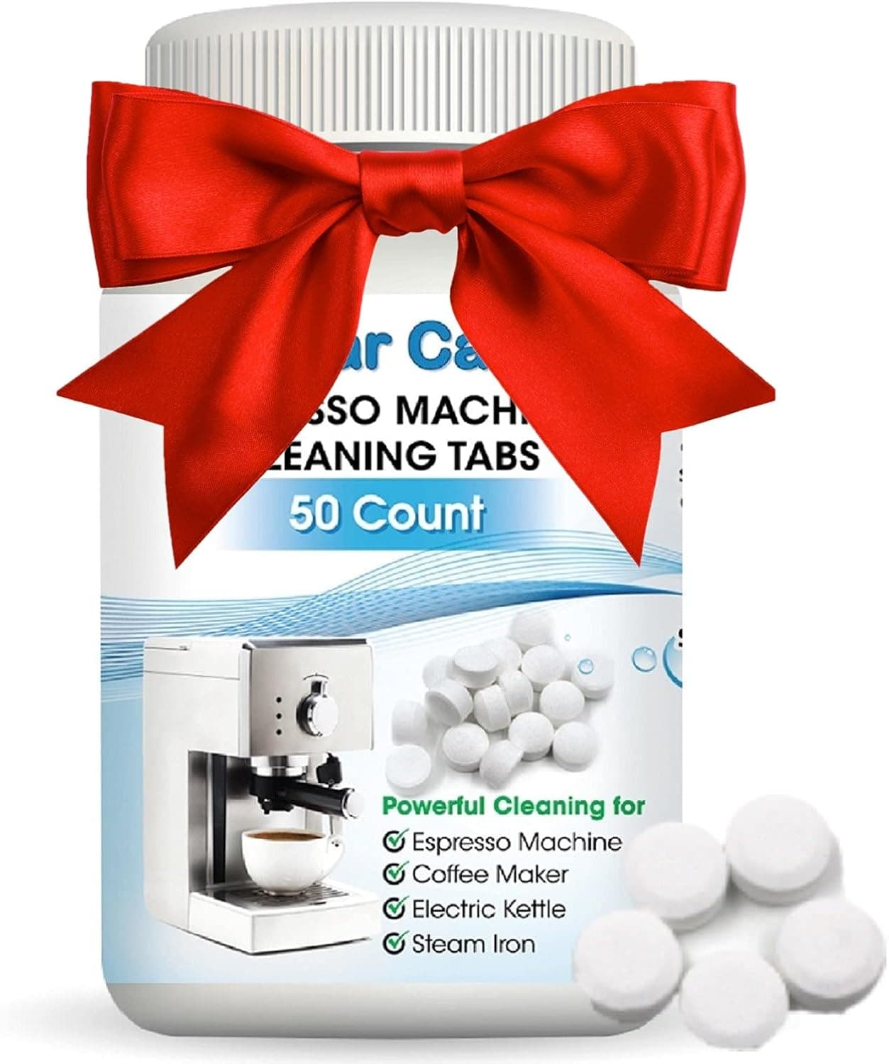 Clear Cafe Espresso Machine Cleaning Tablets, 50 Count