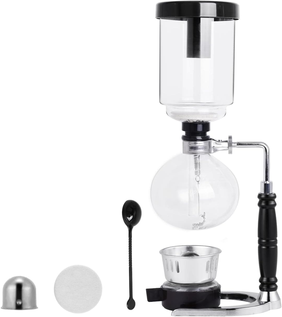 YUCHENGTECH Siphon Coffee Maker Tabletop Glass, 5 Cups (600ml)
