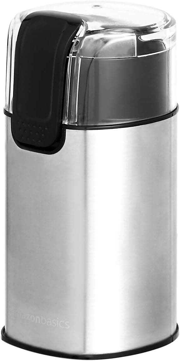 Amazon Basics Fast Electric Coffee Grinder, Stainless Blades