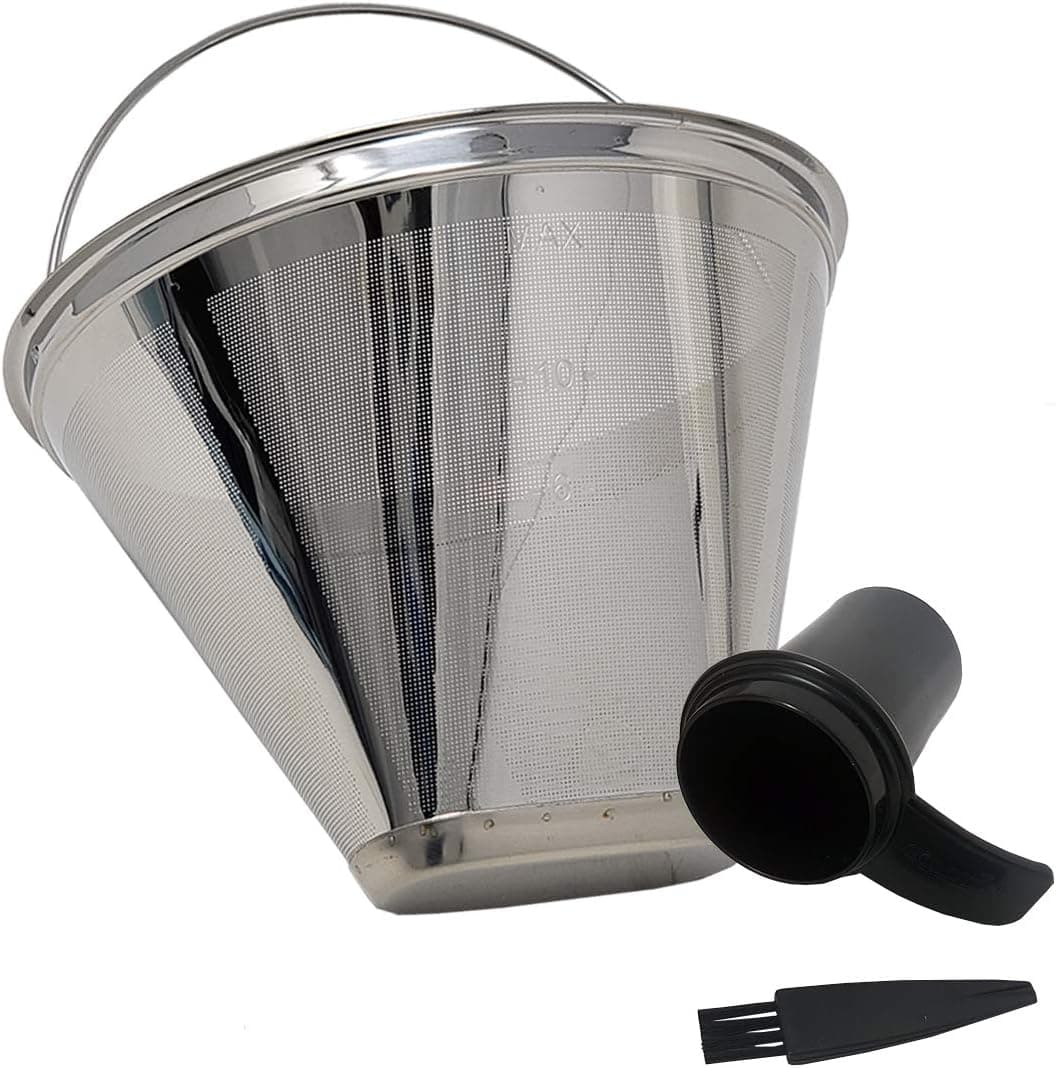 GOLDTONE Stainless Steel No.4 Cone Permanent Reusable Filter for Cuisinart