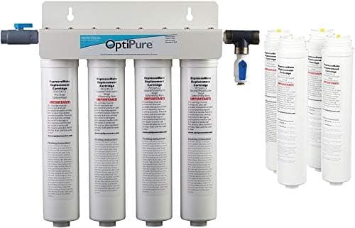 OptiPure EspressoMate EM4 Water Softener System for Espresso Machines, 5-Piece Set