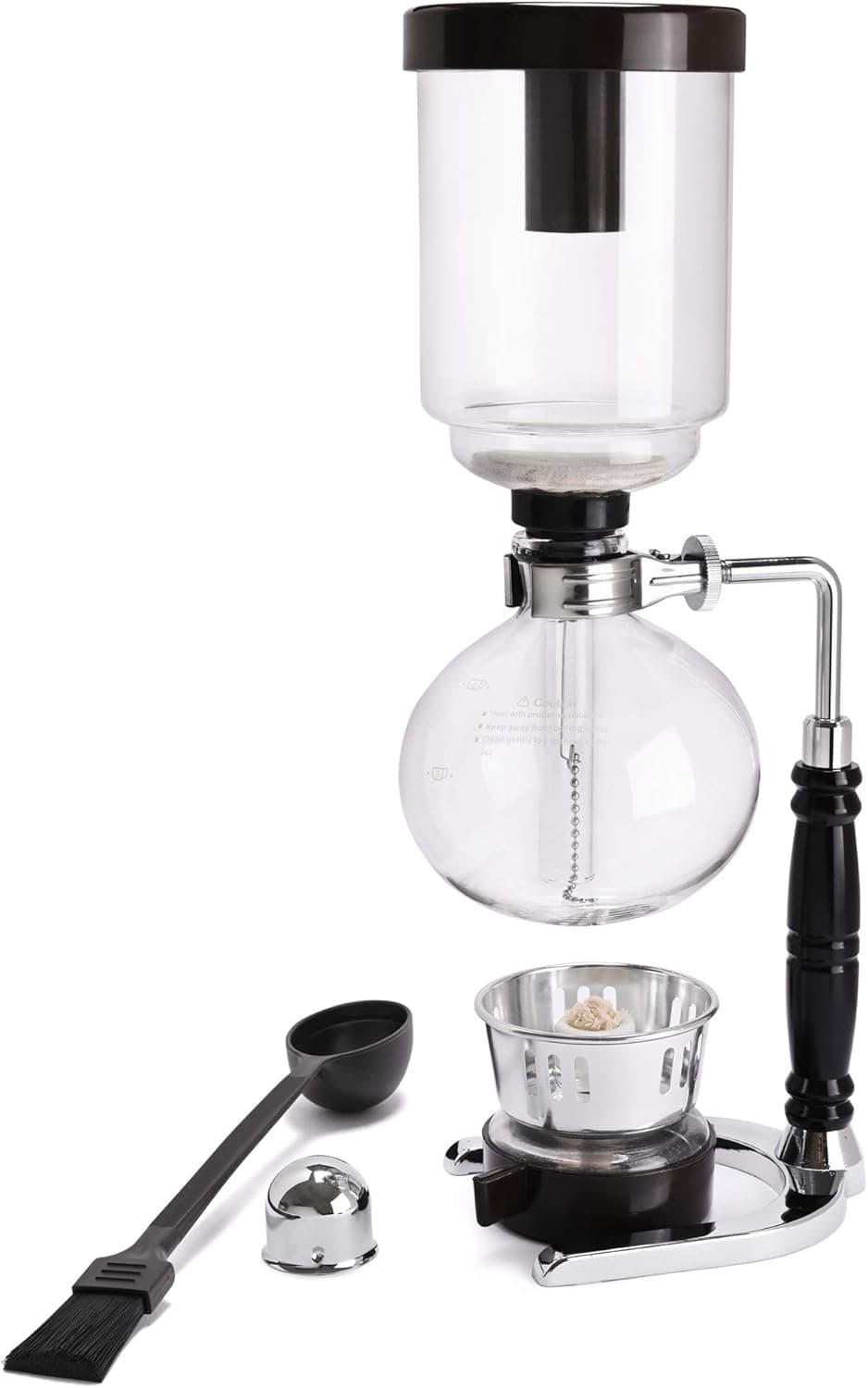 LUEUR Siphon Coffee Maker, Vacuum Brewer, 5-Cup Glass