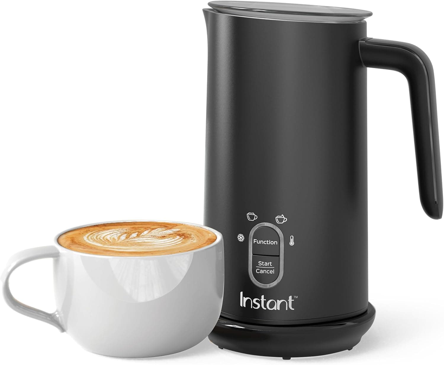 Instant Pot Milk Frother 4-in-1 Electric Milk Steamer (Black)