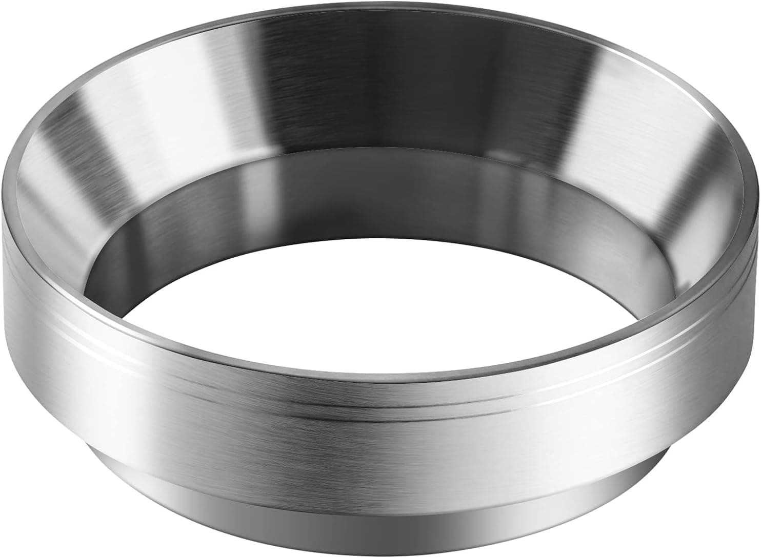 58mm Espresso Dosing Funnel with Magnet, WISSXOER Stainless Steel Coffee Dosing Ring Compatible with Portafilter (58mm)