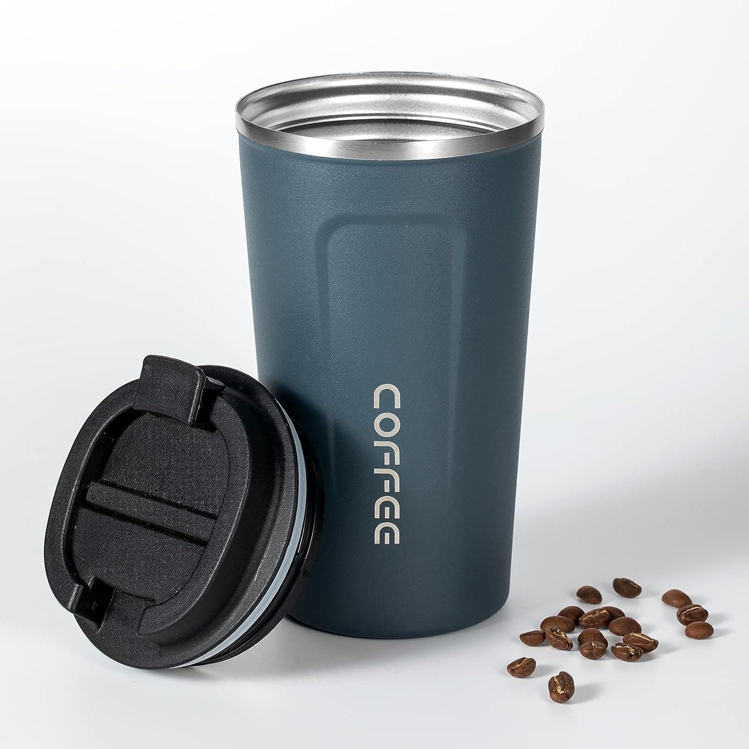 Travel Coffee Mug, 17oz Insulated Tumbler with Lid Spill Proof