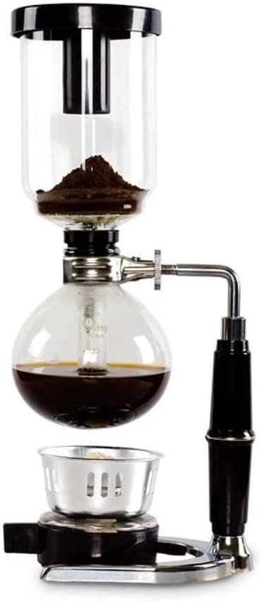 Grafken Vacuum Siphon Coffee Maker, 3-5 Cup Capacity, Black