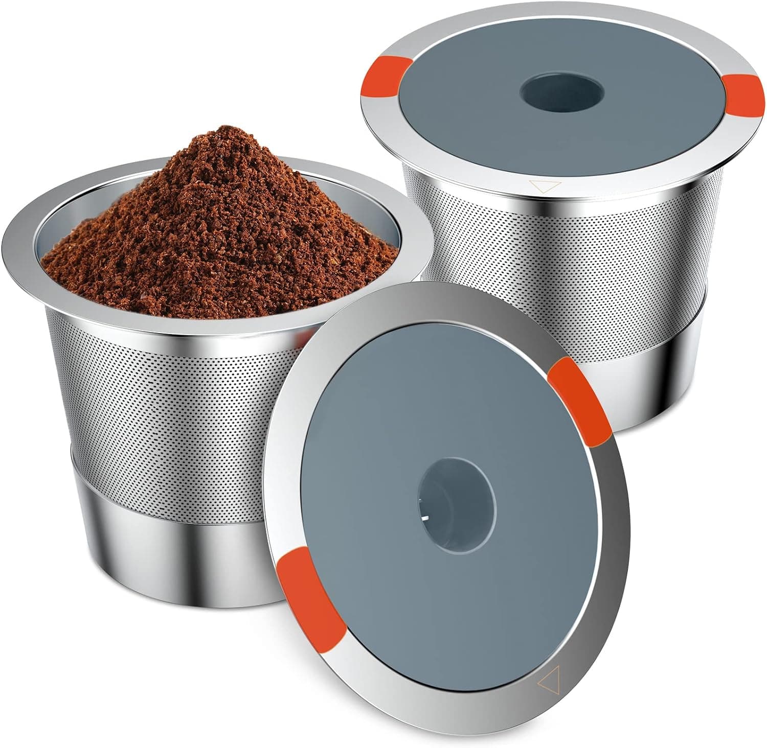 Reusable Stainless Steel Coffee Filters for Keurig 1.0 & 2.0 K-Cup Pods (2 Pack)