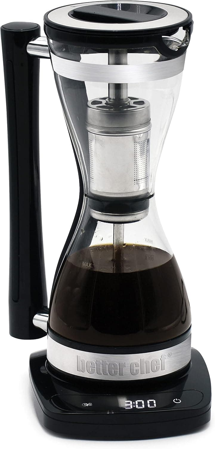 Better Chef Electric Siphon Coffee Maker, 8 oz Single Serve Brewer
