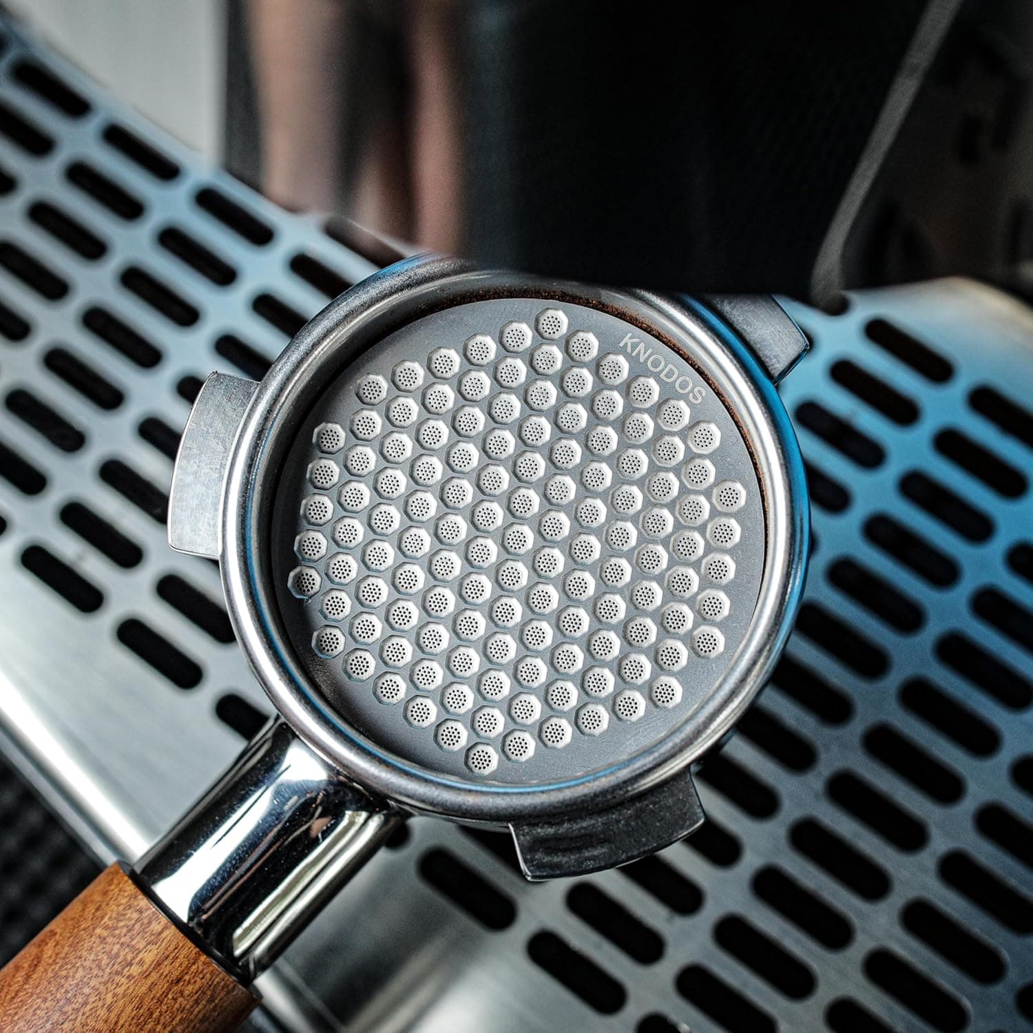 KNODOS Espresso Puck Screen 54mm - Stainless Steel Ultra Thin Fits Breville Barista Express/Pro/Bambino