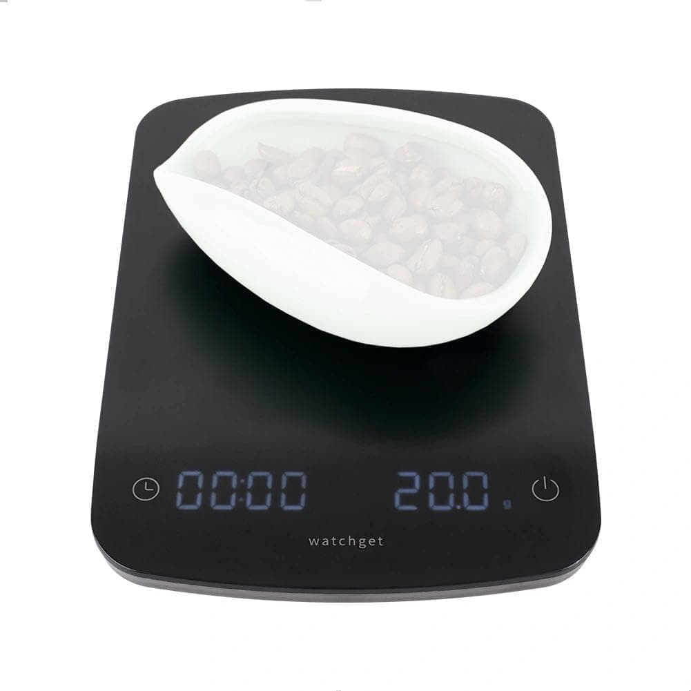 watchget Coffee Scale with Timer 2200g/0.1g (Black)
