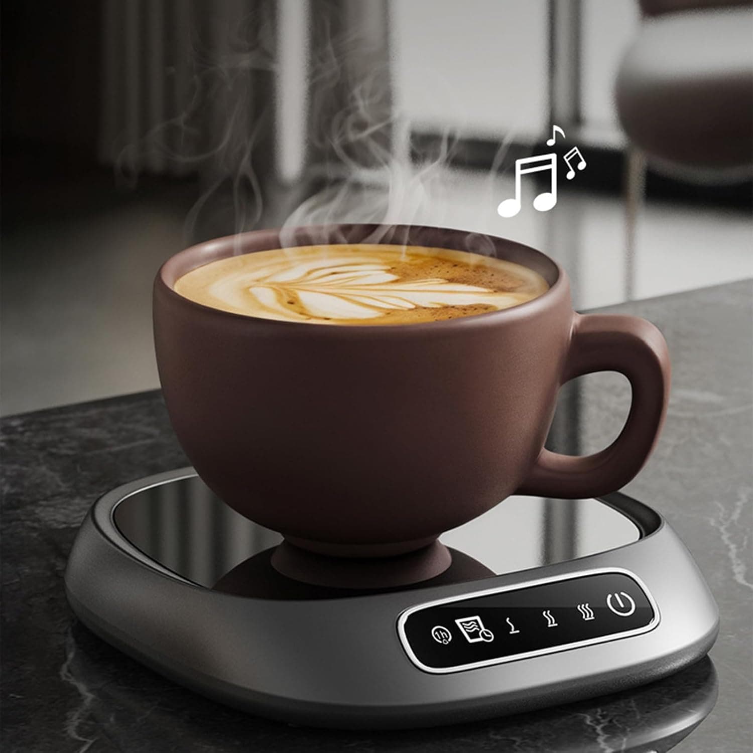 Coffee Warmer for Desk Auto Shut Off, Smart Coffee Mug Warmer, USB Mug Warmer, 3 Temp Settings, 1-8h Timer