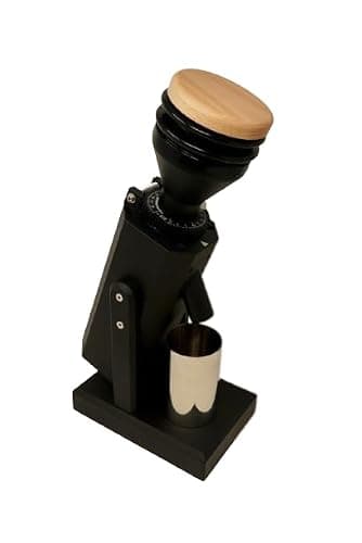 Turin SK40 Single Dose Coffee Grinder, 40mm Conical Burrs, Stepless Adjustment, Black