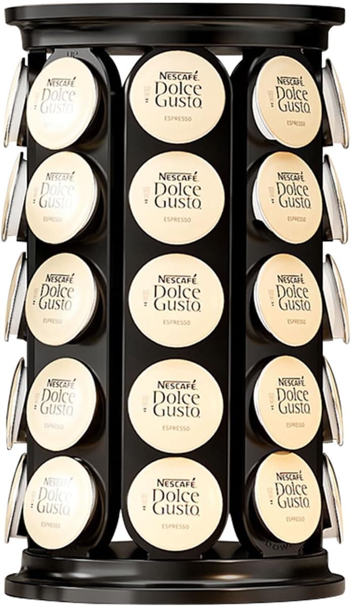 CARONIN Coffee Pod Storage Carousel Holder for 40 Keurig K-Cup Pods, Black