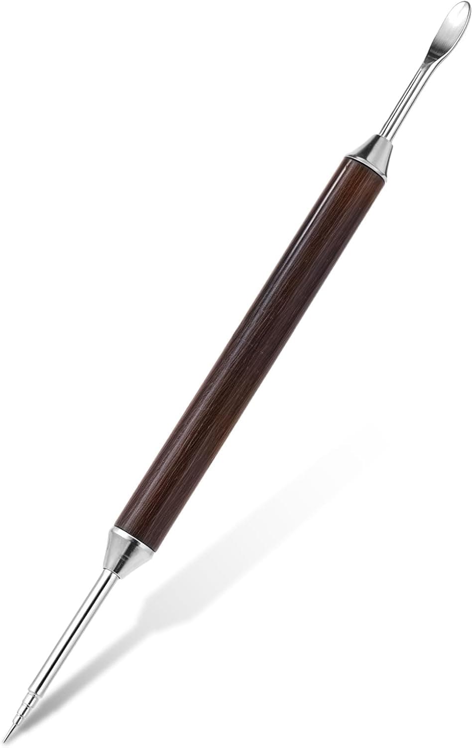 1PCS Latte Art Pen, Stainless Steel Cinnamon Pen for Coffee Bar Barista Make Espresso Art Tool Accessories (Latte Cappuccino Macchiato)
