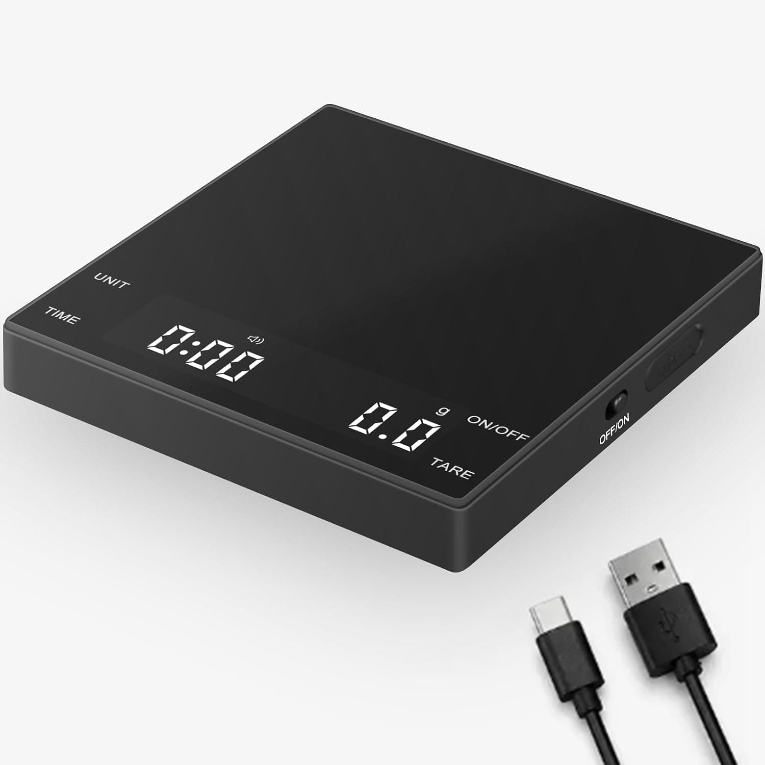 Coffee Scale with Timer 0.1g Mini USB-C Rechargeable
