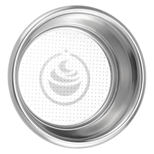 Creamore 54mm Pressurized Double Cup Basket, Dual Wall, 16-20g, Thick Crema with Any Beans, 304 Stainless Espresso Filter for Breville Barista Express/Pro/Touch/Bambino (870/878/880/450/840)