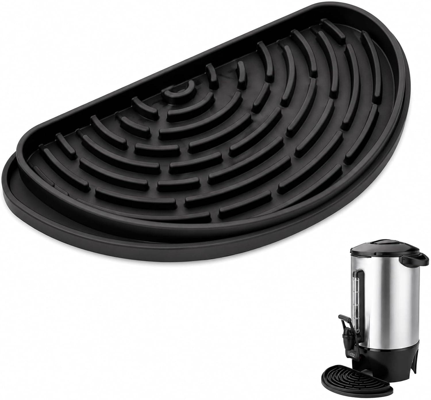 Drip Tray for Drink Dispenser & Coffee Maker, Sliding Reusable Silicone Non-Slip Tray