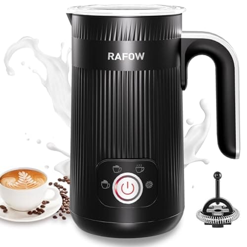 4 in 1 Electric Milk Frother: Automatic Milk Steamer Large Capacity Hot & Cold Coffee Foam Froth Maker, Milk Warmer Foamer for Latte, Cappuccino, Hot Chocolate