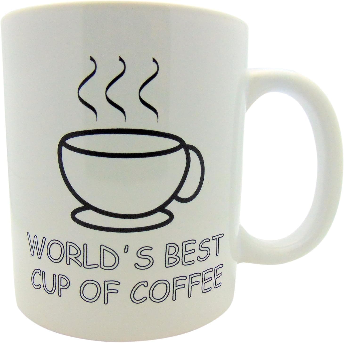 World's Best Cup Of Coffee Mug, 11 Ounce Ceramic Cup